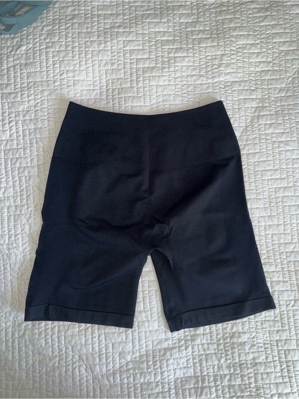 Women's Black High-Rise Athletic Bike Shorts